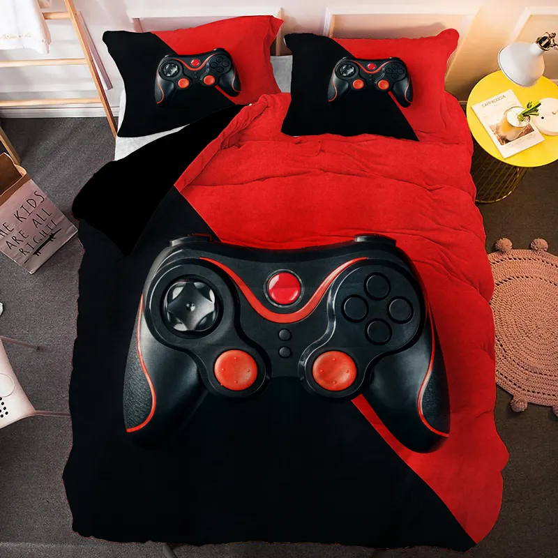 Современные технологии тенденции Gamer постельное белье для взрослых детей GamePad одеяла ткань одеяла крышка Hippie Nordic Capty 210317