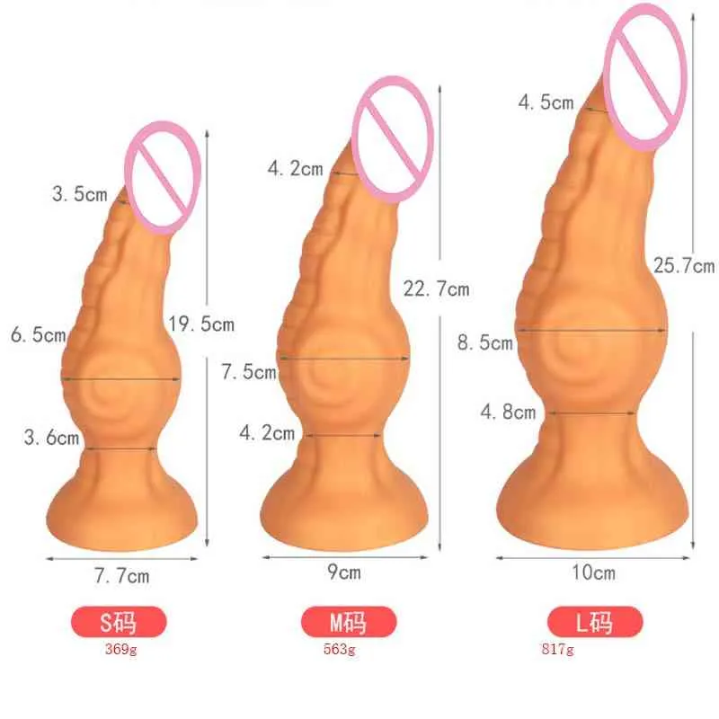 New Arrival Huge Dildo Anal Plug Sex Toys For Women Men Masturbators Big Butt Dilator Faloimetor Women Dildos209Q