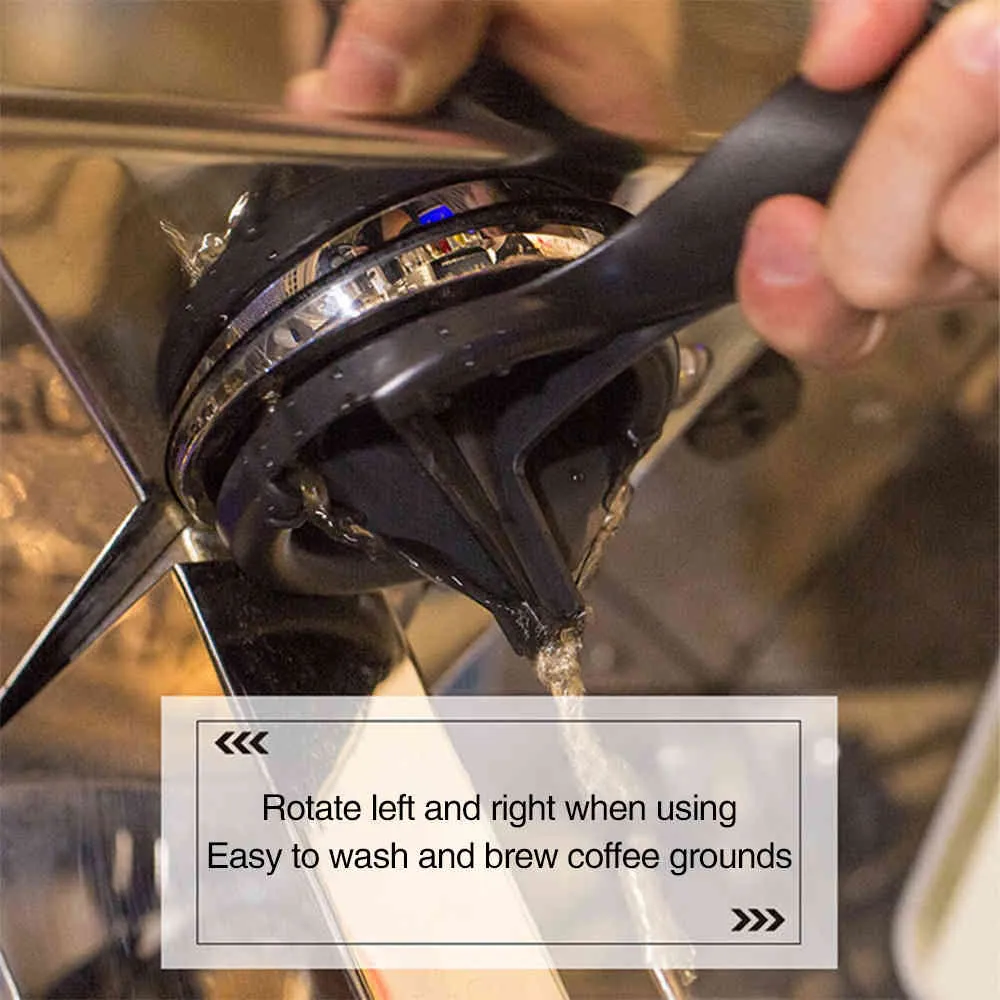 För 57-59mm Brewing Head Clean Brush Espresso Silicone Coffee Machine Borstes Cafe Grinder Cleaner277s