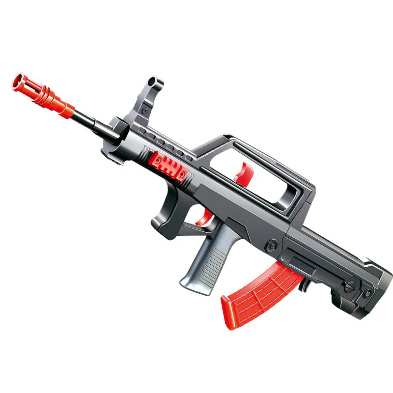 Espingarda de assalto tipo 95 bala de borracha macia manual arma de brinquedo atirador atirador brinquedo silah para adultos crianças meninos luta cs