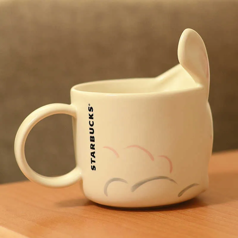 Taiwan Starbucks Mid Automne Festival Limited Jade Rabbit Tasse Caiyun 355ml Moon Lapin Coupe de café Coupe d'eau de dessin animé