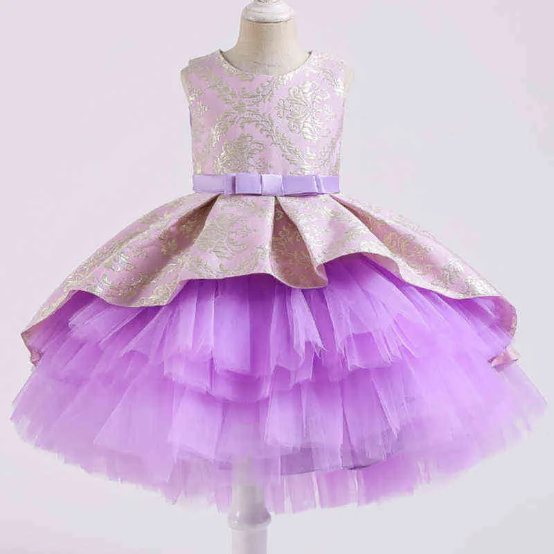 Yaz Nakış İkiz Kostümleri Tutu Elbise 1st Doğum Günü Elbise Için Bebek Kız Töreni Prenses Elbise Parti Açılış Elbise G1129