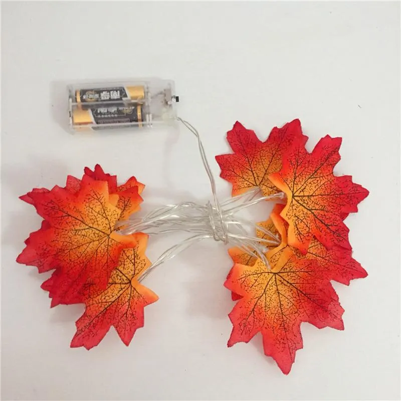 1 5 2 3M DIY LED Lights Autumn Artificial Shaped Fall LED String Lights Party Birthday Christmas Decorations for Home327T