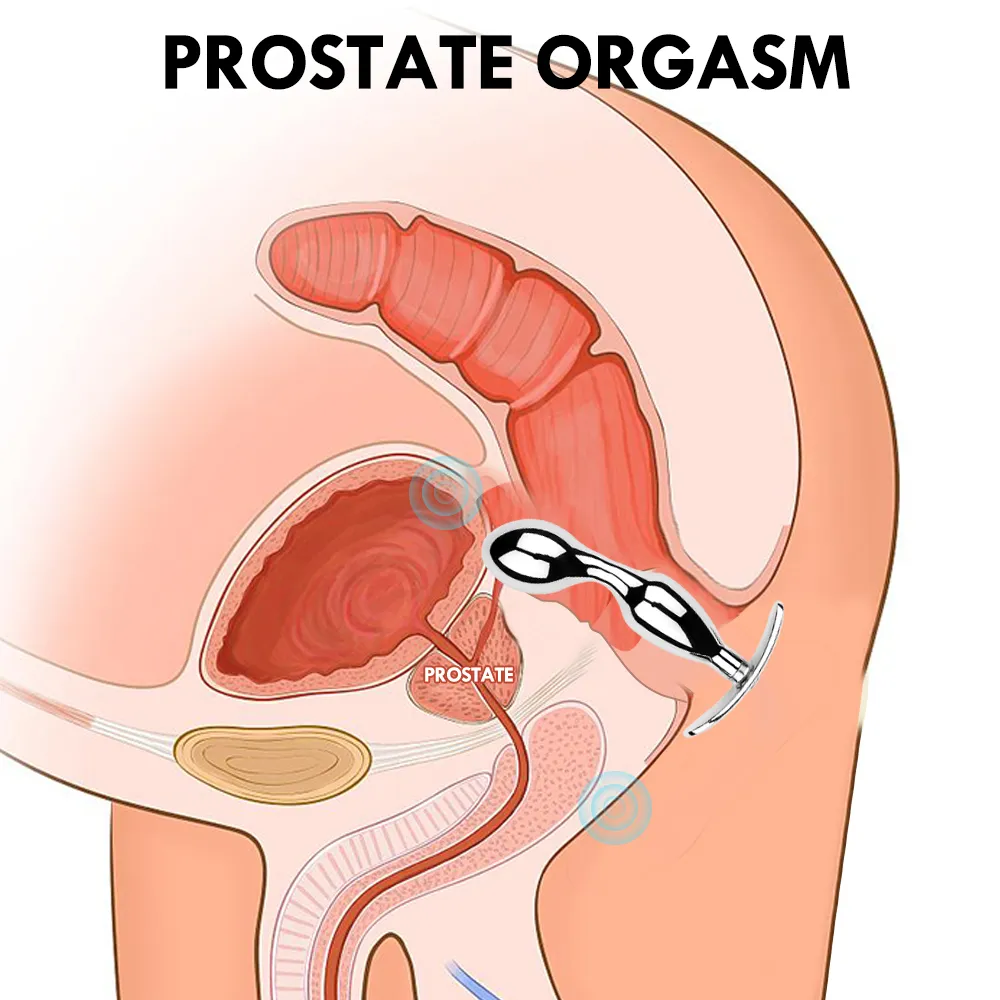 Massage prostaatmassage roestvrijstalen buttplug anus stimulator seksspeeltjes voor mannen vrouwen homo metaal anale pluggen erotische volwassene produceren 8827802