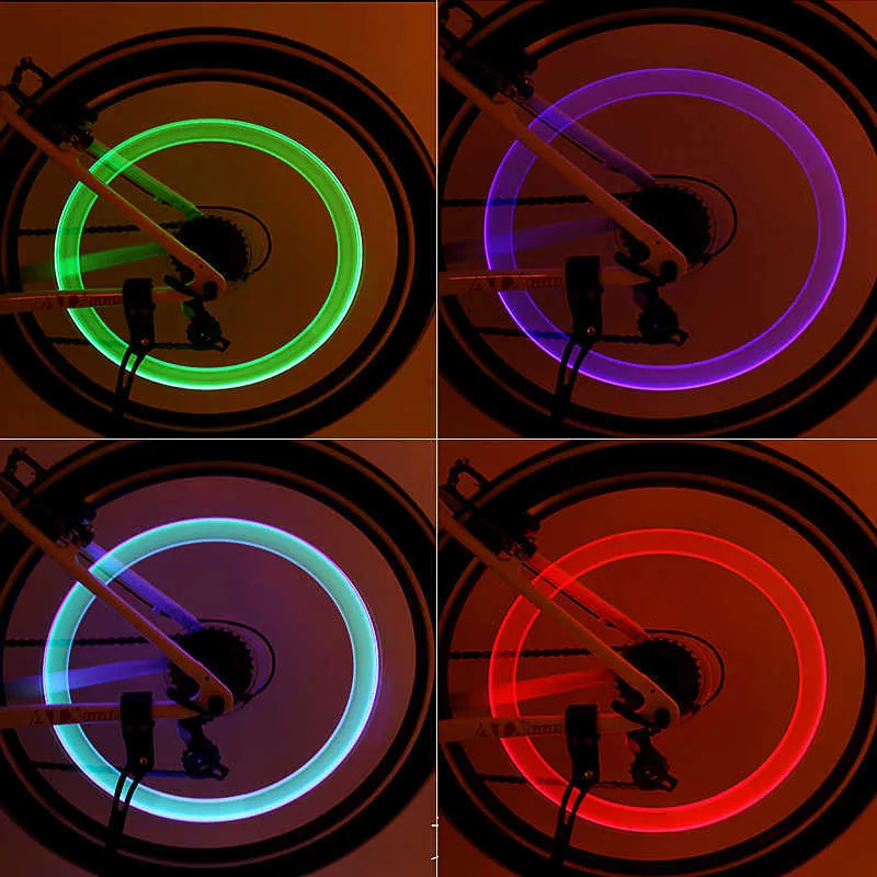 Car Bike Wheel LED Light Mountain Tappo valvola pneumatici Decorazione Lanterna Spoke Lampada al neon