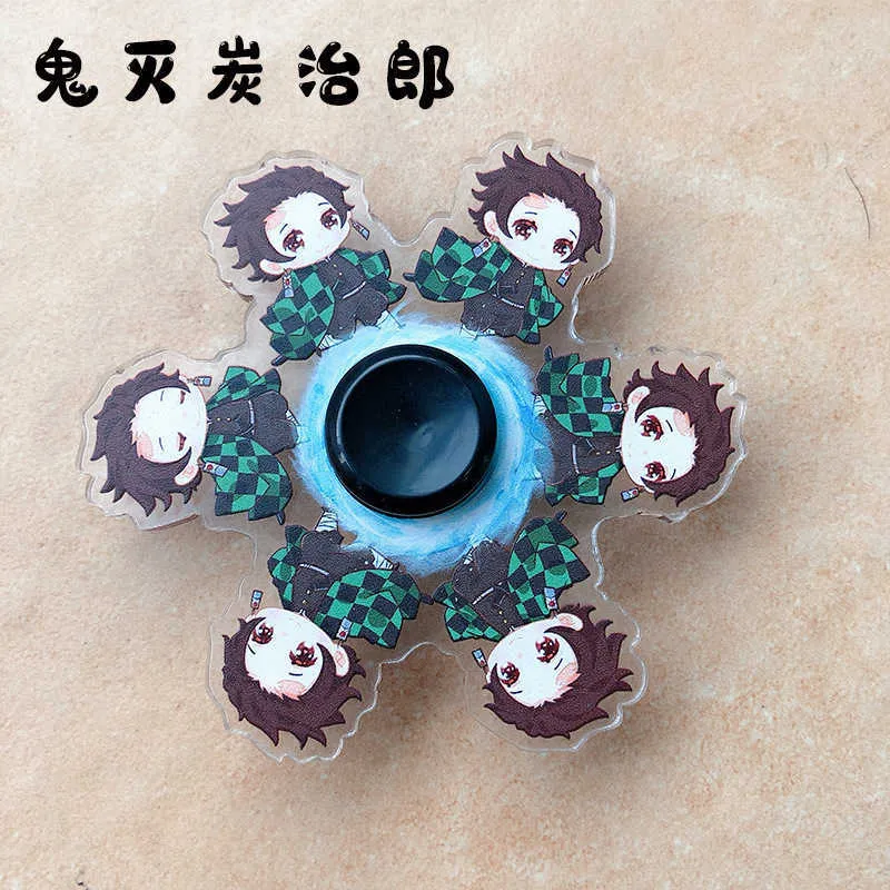 2021 neue Anime Dämon Slayer Laufen Fidget Relief Nagetier Hand Spinner Kinder Spielzeug Fingertip Gyro Lager Stumm Giftscutegift G1019