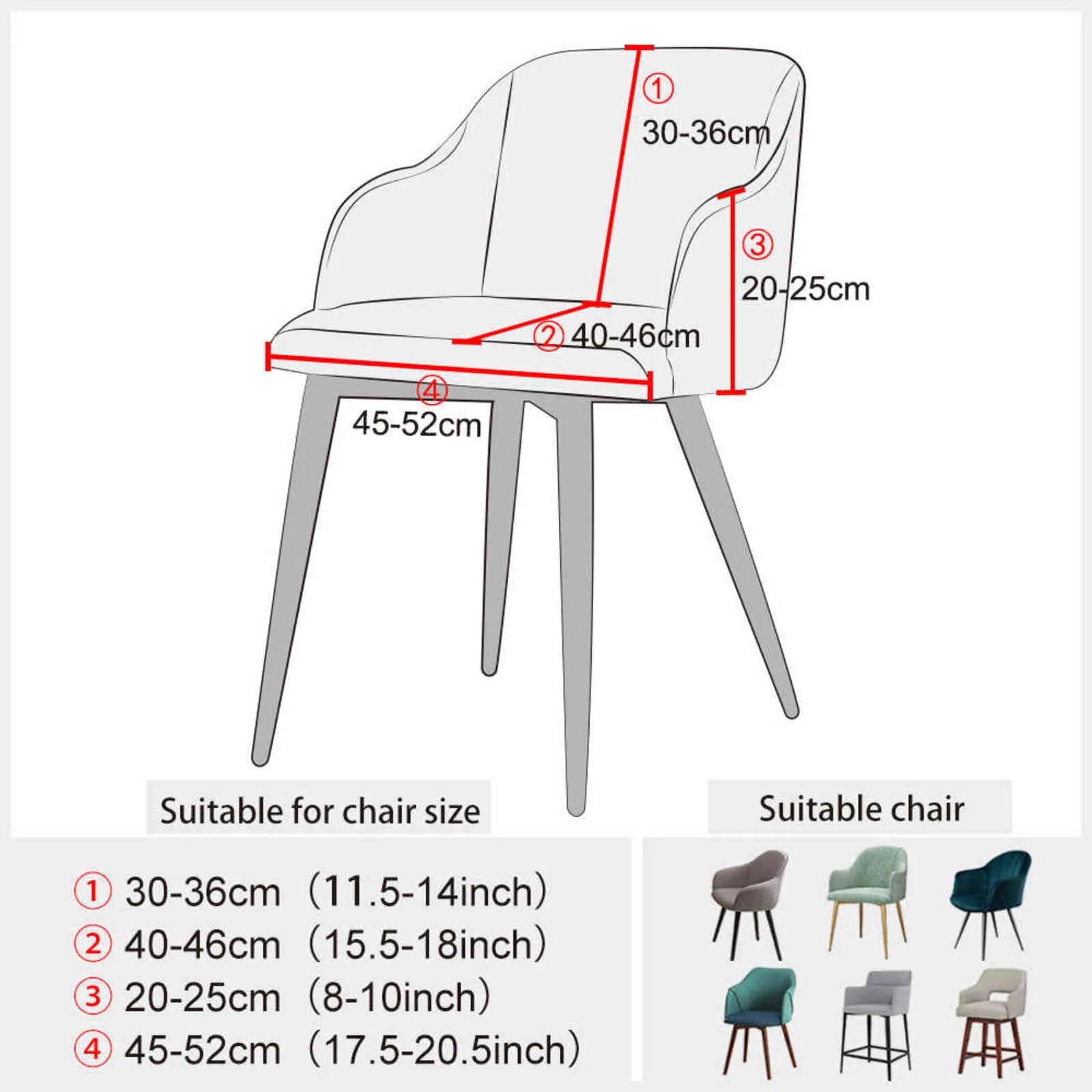 20 färger sammet tyg lutande arm stol täcke elastiska tvättbara täcker säte el hemfest bankett 211116