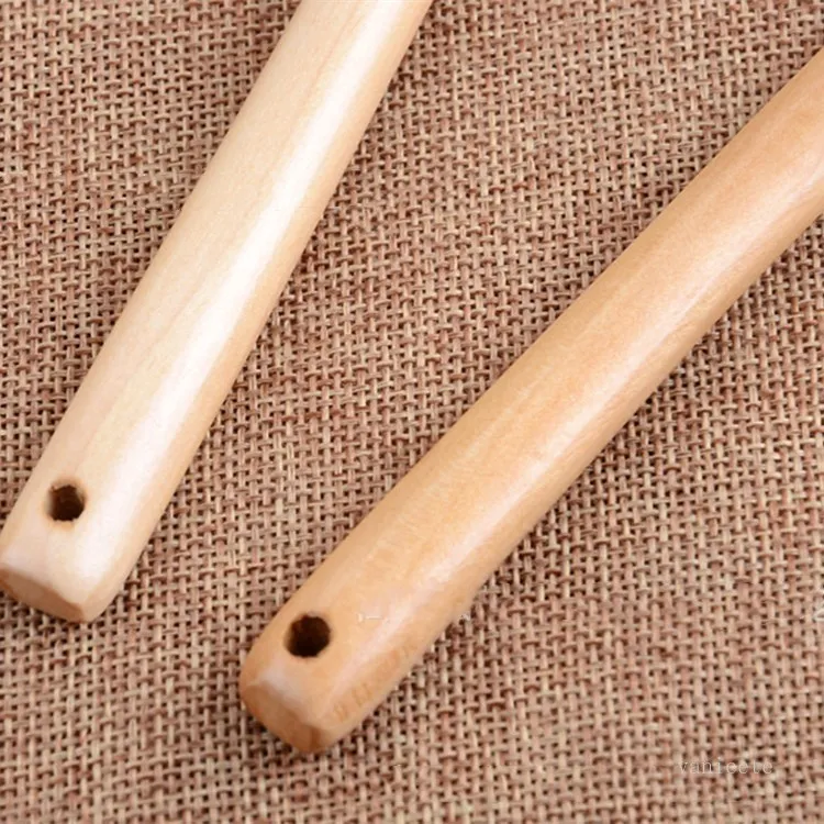 Cuillères à mélanger de 33 * 5 cm de long pour la cuisine domestique pour les enfants Hot Pot Cuillère en bois Vaisselle T2I52327