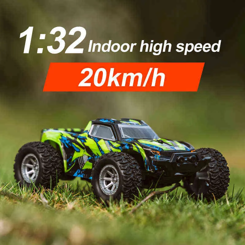 1:32 4CH 2WD 2.4GHz RC samochód Mini maszyna sterowanie radiowe samochód terenowy Model wysokiej prędkości 20 km/h wspinaczka zabawki modele samochodów 211029