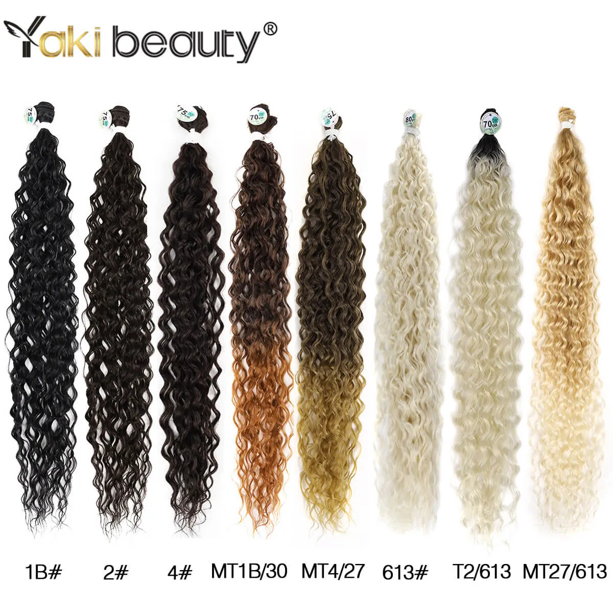 Facotes de cabelo cacheados sintéticos de 28/30/32 polegadas, pachotes de cabelo orgânicos para mulheres 3/6/por Yaki BeautyFactory Direct Direct