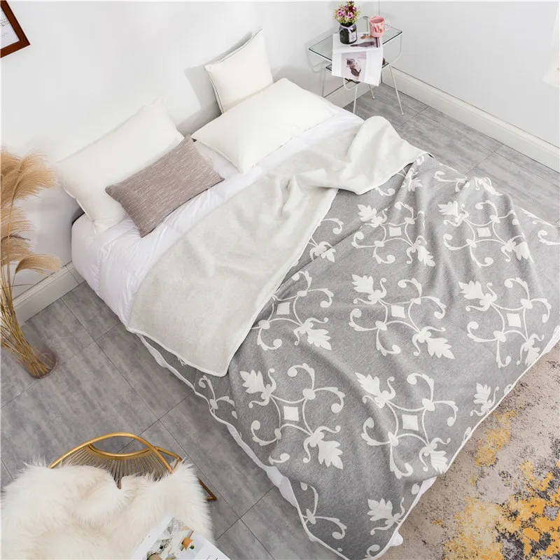 Gebreide katoenen deken zomer quilt trooster ster wave streep herten gooien bed laken bedsprei voor volwassenen kinderen 200 * 230cm 210316