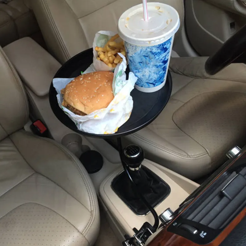 Comida com suporte de braçadeira Dobrável mesa de jantar beber palete de volta assento copo titular carro giratória bandeja