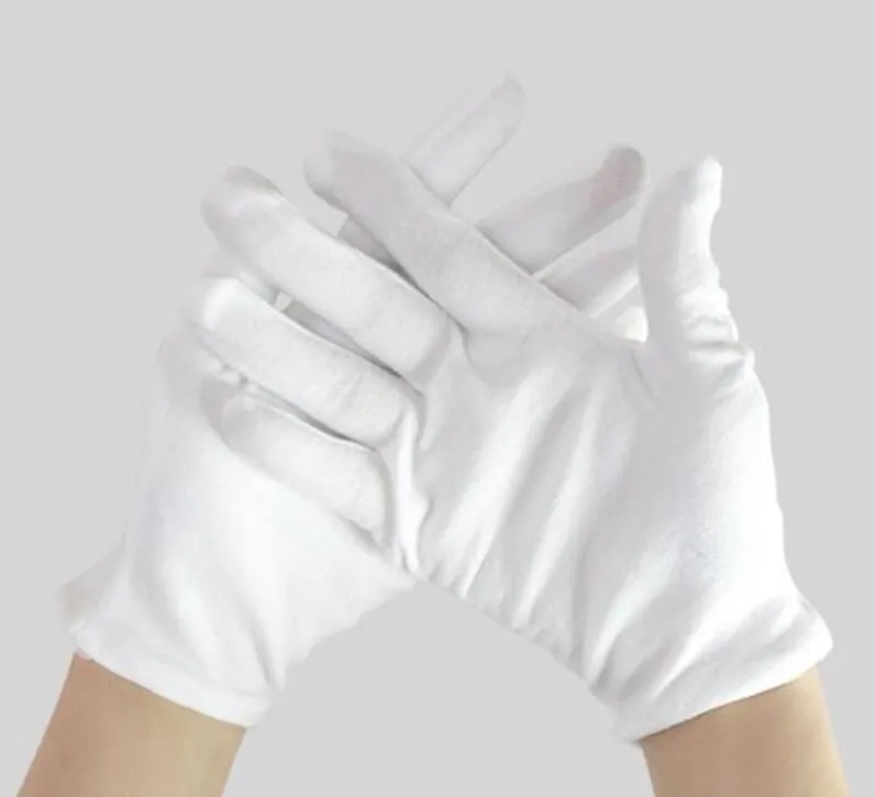 Of White Gloves Pure Cotton Etiquette Thin Play Plate Bead Cloth Working Men And Women Work Labor Protection Wear Resist219o