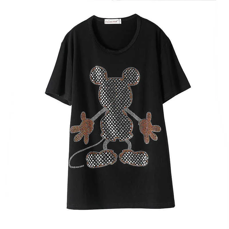 Summer-New-Fashion-Loose-large-Size-Short-Sleeve-T-Shirt-For-Women-Casual-Personality-Cartoon-Pattern (1)