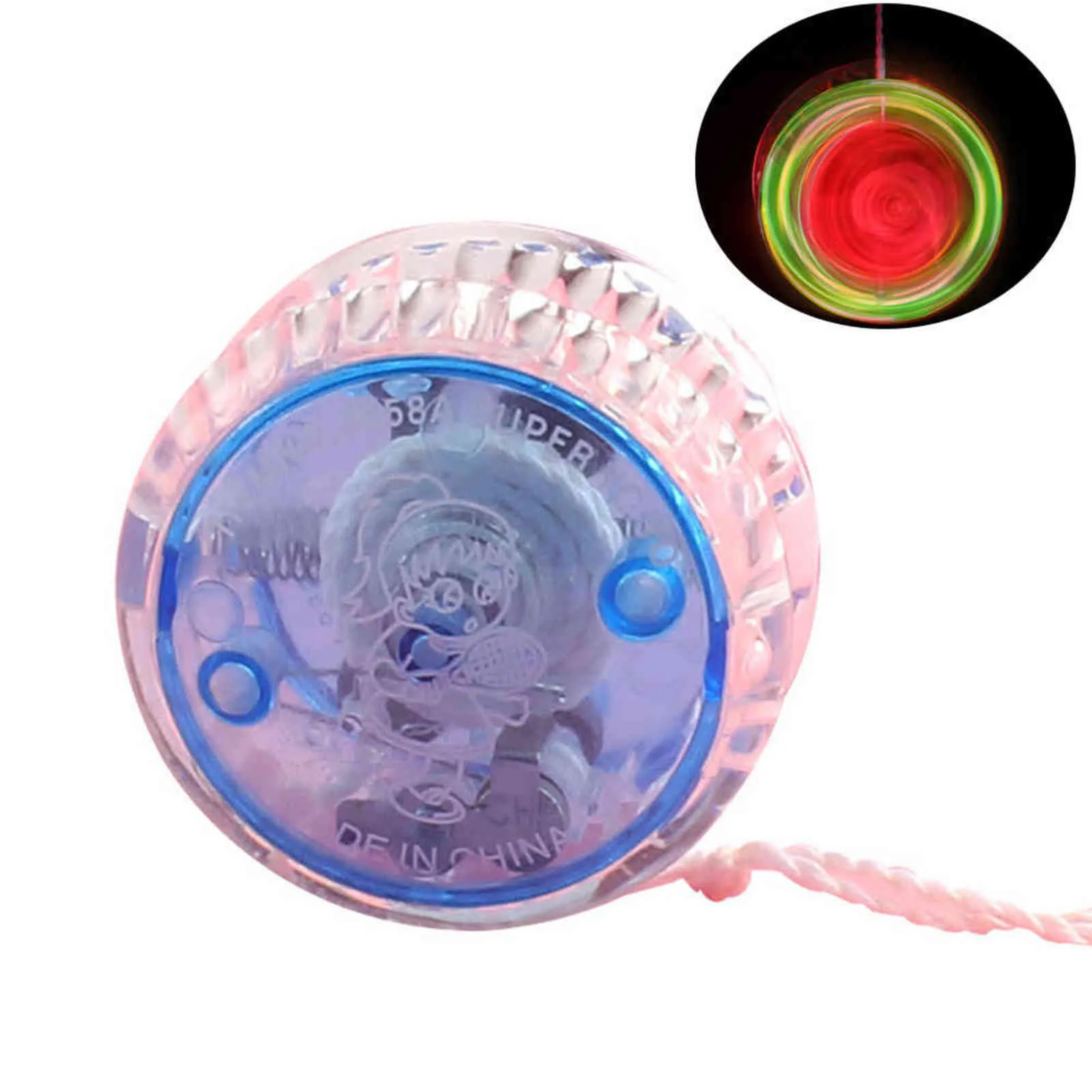 LED clignotant magique Yoyo balle jouets pour enfants coloré en plastique facile à transporter Yo-yo jouet fête garçon classique drôle jouets cadeau G1125