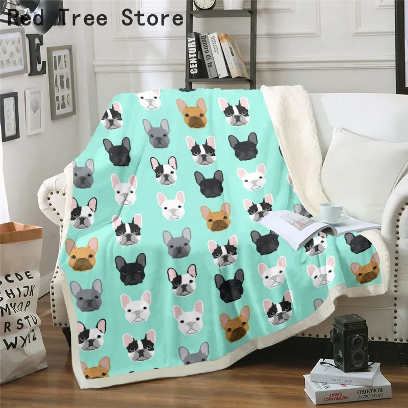 New 3D Pets Printed Flannel Blanket Animal Pattern For Sofa Bedding Travel Soft Blankets Bedspread Home Textile Decor