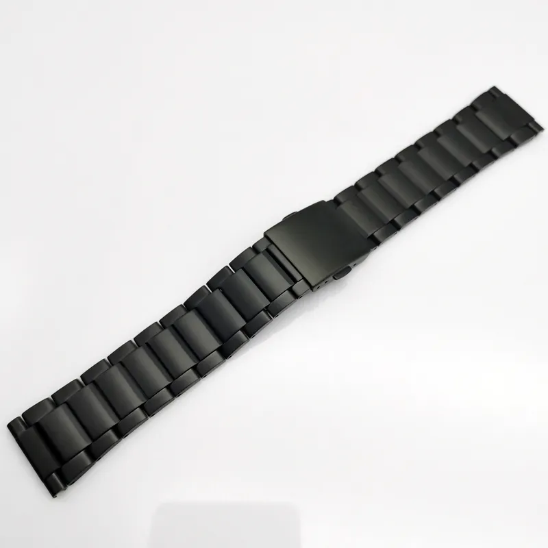 Faixa de relógio de titânio com interface plana sólida universal, pulseira de metal, liga de titânio, largura masculina 20 21 22 23mm242m