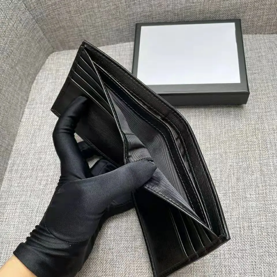 Short size Mens Wallets Real Leather Man Wallet Designer PVC Canvas Leather Cion Bag Card Holder High Quality Purse Letters Printe237z