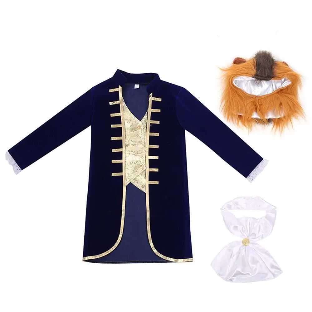 Kids Beast Costume Halloween Cosplay Party Prince Dress Up Q09107618958