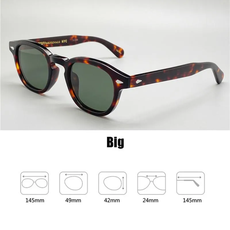 Sonnenbrille Lemtosh polarisierte grüne Linsen Männer Frau Fahrt Schatten Sonnenbrillen Marke Designer Vintage Acetat Framesunglasse220n