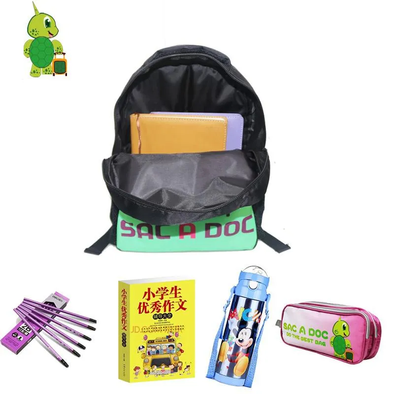 Ryggsäck Supernatural Winchester Bros Sam Dean Children School Bags Boys Girls Cartoon Kindergarten2383