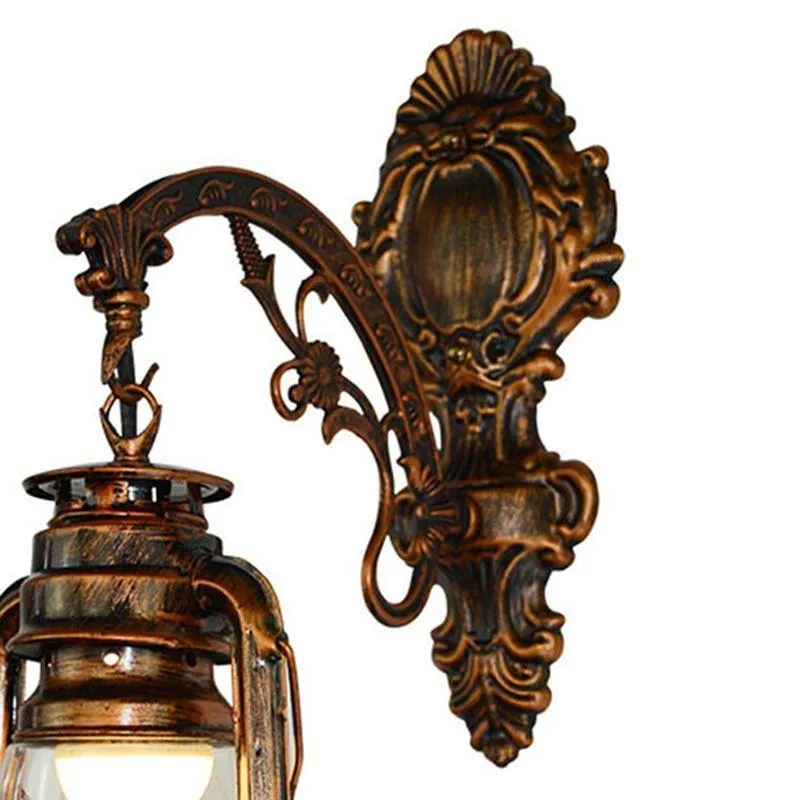 Vintage Lampa Lampa LED Stodoła Latarnia Retro Ściana nafta Europejska Antique Style2867