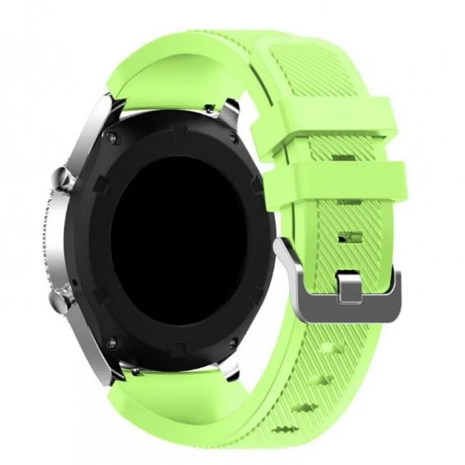 Bracelets de montre 10 couleurs Top marque 22mm bracelets de montre en Silicone de sport pour Galaxy Gear S3 Classic Frontier R760 765 770 Smart Strap283y