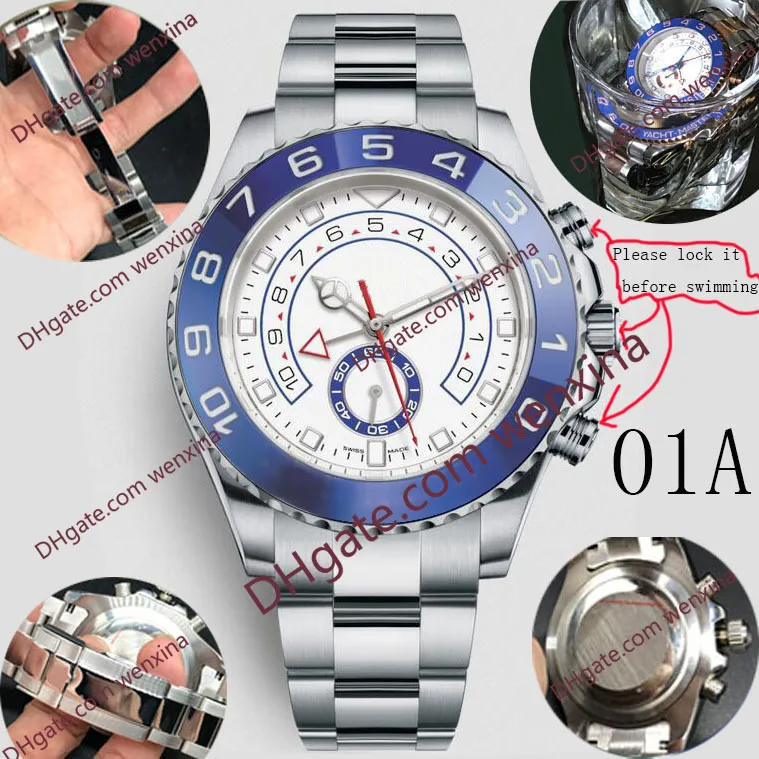 16カラー高品質の時計44mmセラミックリムメカニカルオートマチック2813ステンレス鋼の腕時計