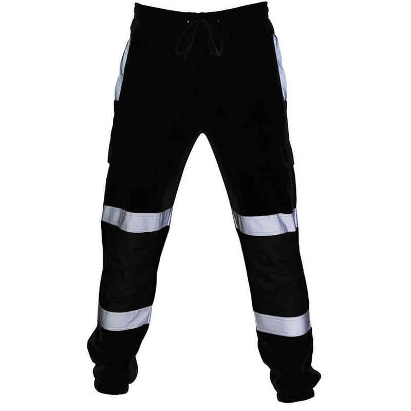 SAGACE Uomo Sport Personale Running Stripe Pantaloni sportivi Lavoro su strada Tuta ad alta visibilità Casual Tasca Lavoro Pantaloni casual H1223