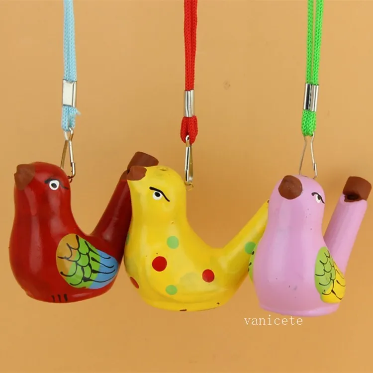 Keramik Wasser Vogel Whistle Waters Ocarina Lied Neuheit Artikel Dekoration Kinder Spielzeug Geschenk Weihnachten Party Favor T2I52704