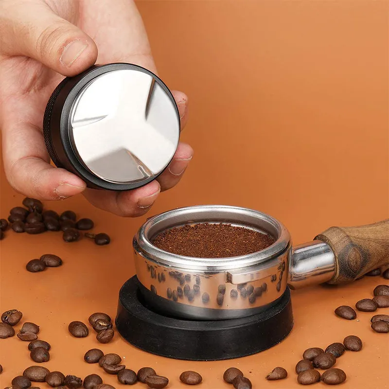 Espresso 304 Acciaio inossidabile 51mm / 58mm Caffè Distributore di Caffettiera Strumento di livellatore Macaron Tamper con tre pendenze angolate 210309