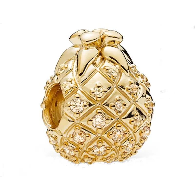 Nouveau Golden Sun Lion Abeille Arbre Généalogique Zircon Perles Brillantes Convient pour Pandora Charm Bracelet En Argent Lady DIY Bijoux