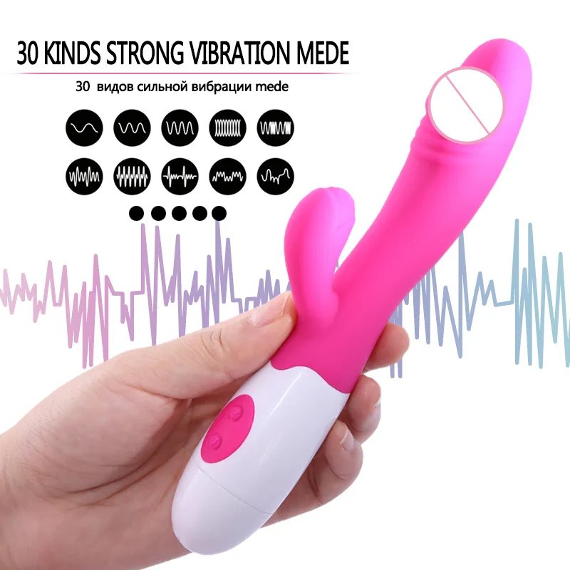 Vibratori sessuali Masturbatori 30 Velocità G Spot Dildo Vibratore donne Stimolatore adulti Giochi di clitoride Vagina femminile Masturbatore Coniglio 1013