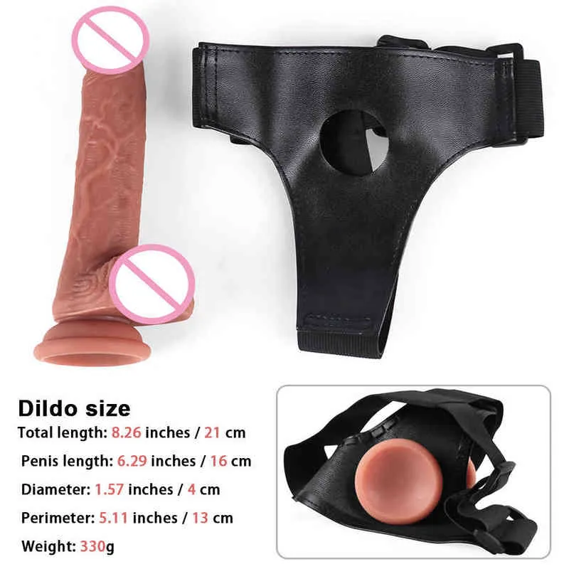 NXY Dildos Anal Toys Большое силиконовые женские симуляторы носить брюки пенис лесбиянок Лест Гей взрослых секс продукты 0225