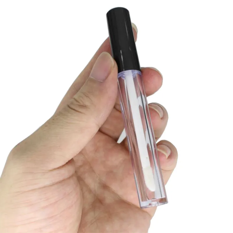 Haute qualité / 3ml Tube de brillant à lèvres en plastique Petit tube de rouge à lèvres avec échantillon intérieur étanche Conteneur cosmétique DIY T200819