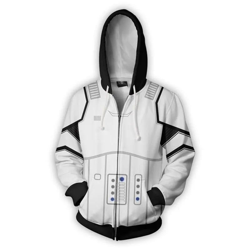 영화 까마귀 코스프레 다스 베이더 3d 인쇄 스웨터 패션 남자 여자 hoody 재킷 201020