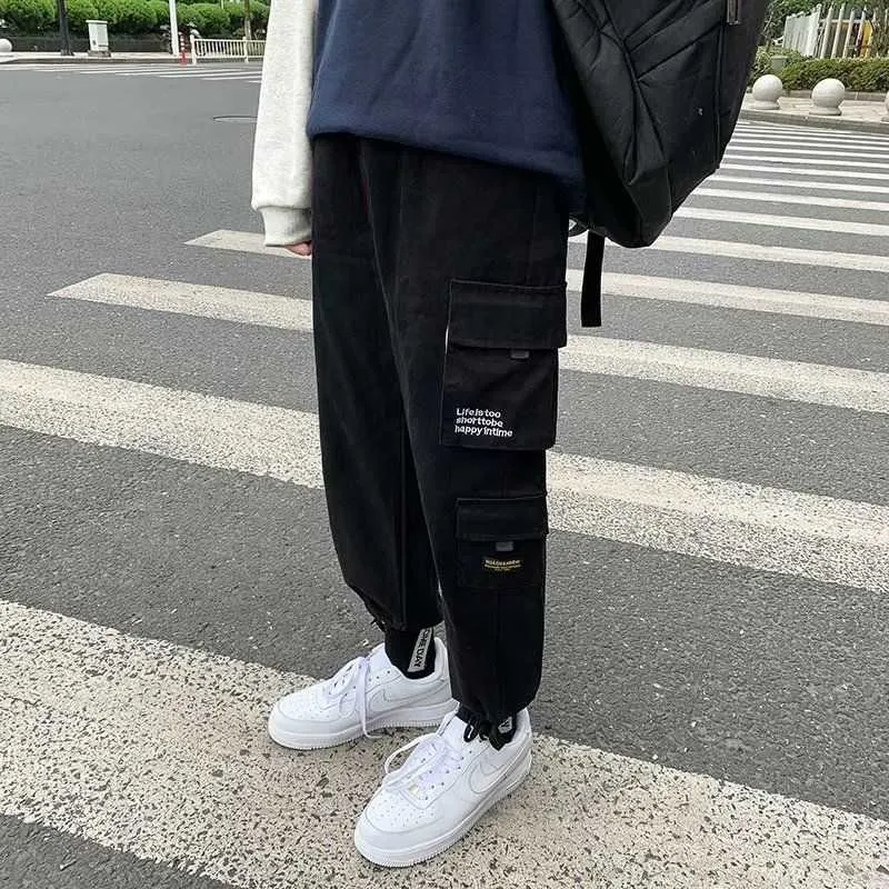 2021 Mens Haren Pantalones para hombre Casual Sweetpants Hip Hop Pantalones Streetwear Pantalones Hombres Ropa Track Joggers Hombre Pantalón Y0927