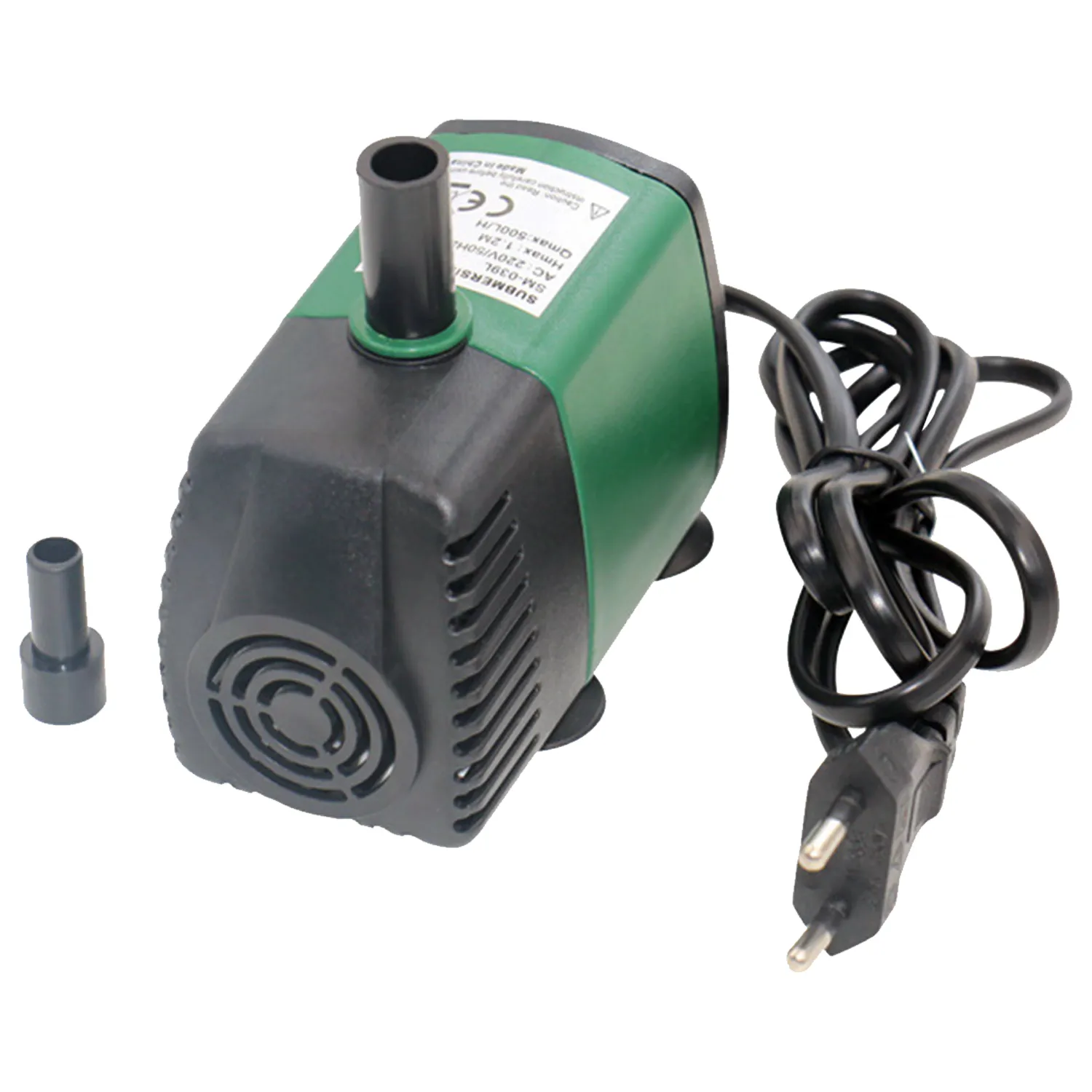 7W 600LH UltraQuiet Submersible Water Fountain Pump with Nozzles Filter Fish Pond rium Tank Y200917