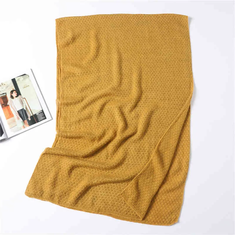 Мягкий кашемир вязаный шарф для женщин теплые зимние шарфы Hijab Solid Pashmina Lady Shawle Wrap Double Side Unisex Scarfs 2020