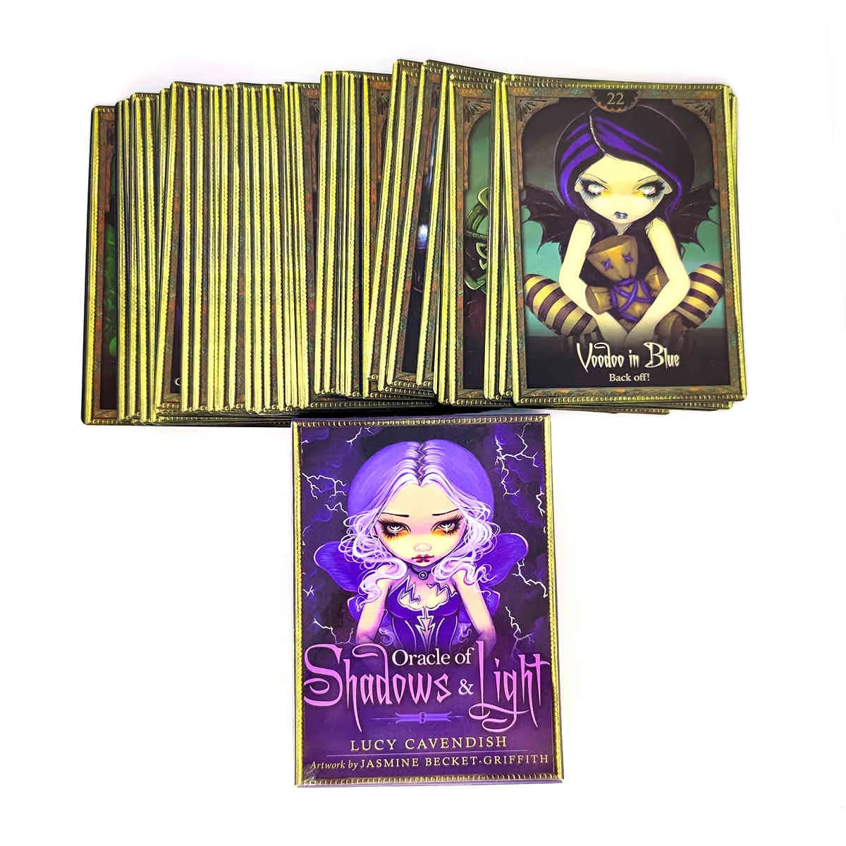 Shadows and Light Oracle Tarot Cards Mystical Guidance Divination Partys Gioco da tavolo Supporta all'ingrosso 45 fogli / scatola