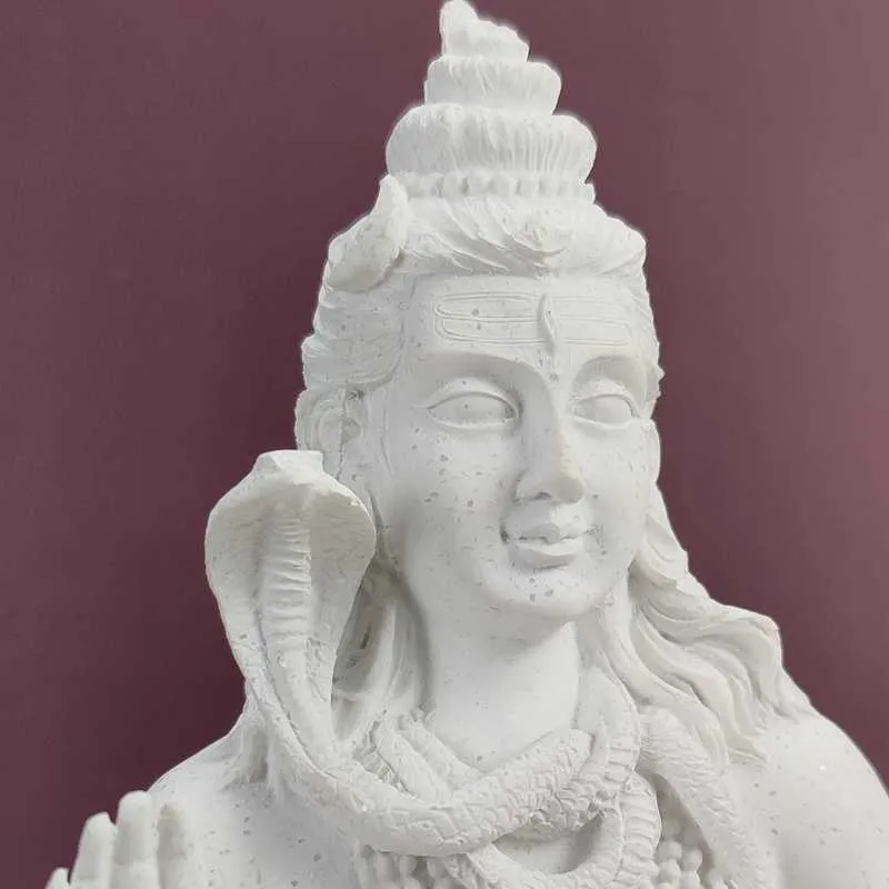 VILEAD 20 cm Shiva-Statue Hindu Ganesha Vishnu Buddha Figur Heimdekoration Raum Büro Dekoration Indien Religion Feng Shui Kunsthandwerk 210811