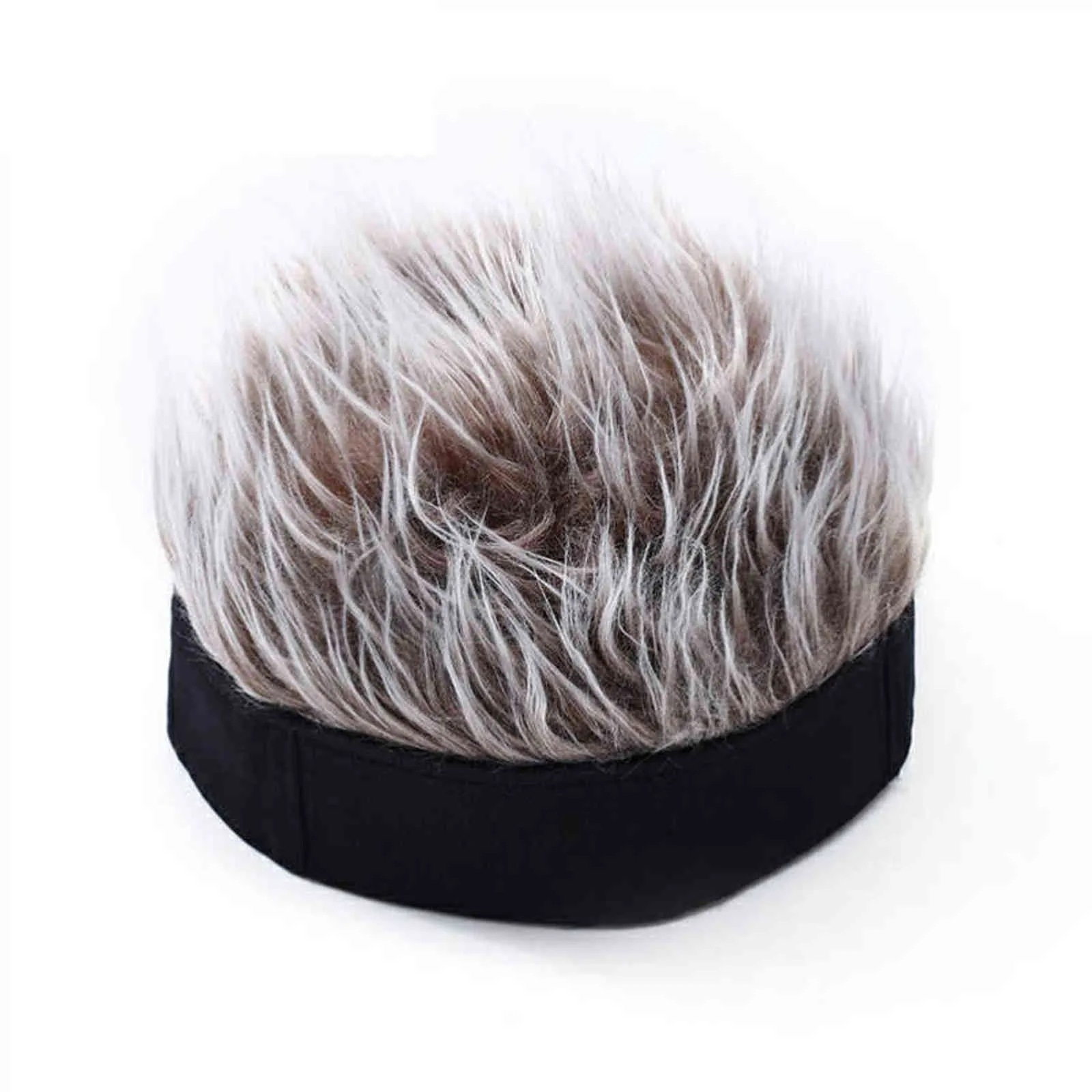 2020 Camouflage Hat Wigs Beanie Cap Toupee Women Men Sports Outdoor Rock Punk Street Wig Fake Hair Hat Skullies & Beanies Y21111