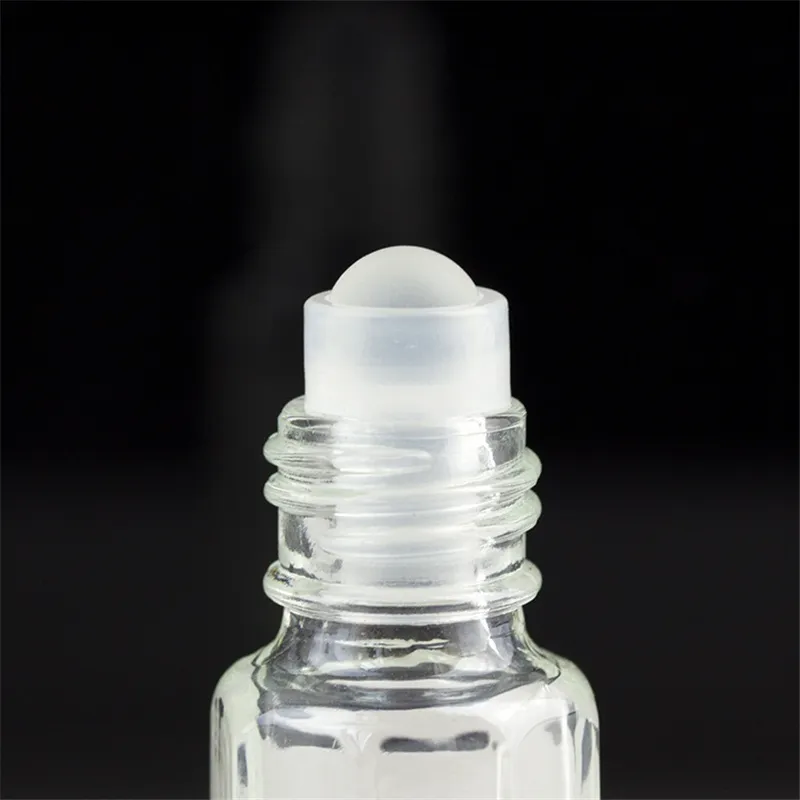 3 ml 25 TEILE/LOS Glas Einzigartig Geformte Ätherische Ölflaschen Parfümfläschchen Mit Stahlkugel Kosmetikbehälter