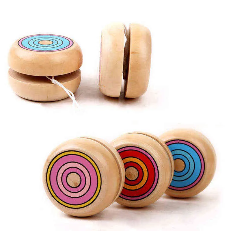 Jouets Yoyo en bois, jouets classiques, boule YO-YO rotative de 4.5cm, Puzzle professionnel, cadeau pour enfant, 1 pièce, G1125