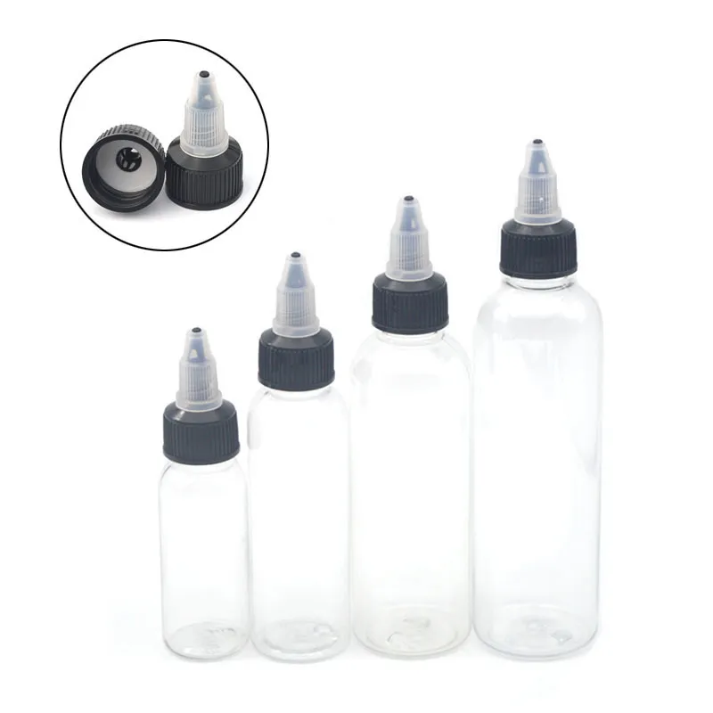 100 stuks E vloeistof 30 ml 60 ml 100 ml 120 ml PET Plastic Druppelflesjes Pen Vorm Lege Eenhoorn Fles met Off Caps T2008193179