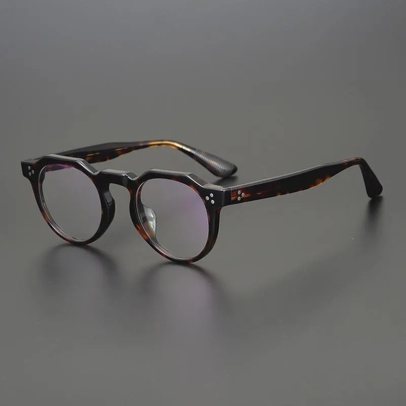 Fashion Sunglasses Frames Acetate Glasses Frame Men Vintage Designer Round Optical Eyewear Myopia Reading Women Prescription Clear2153