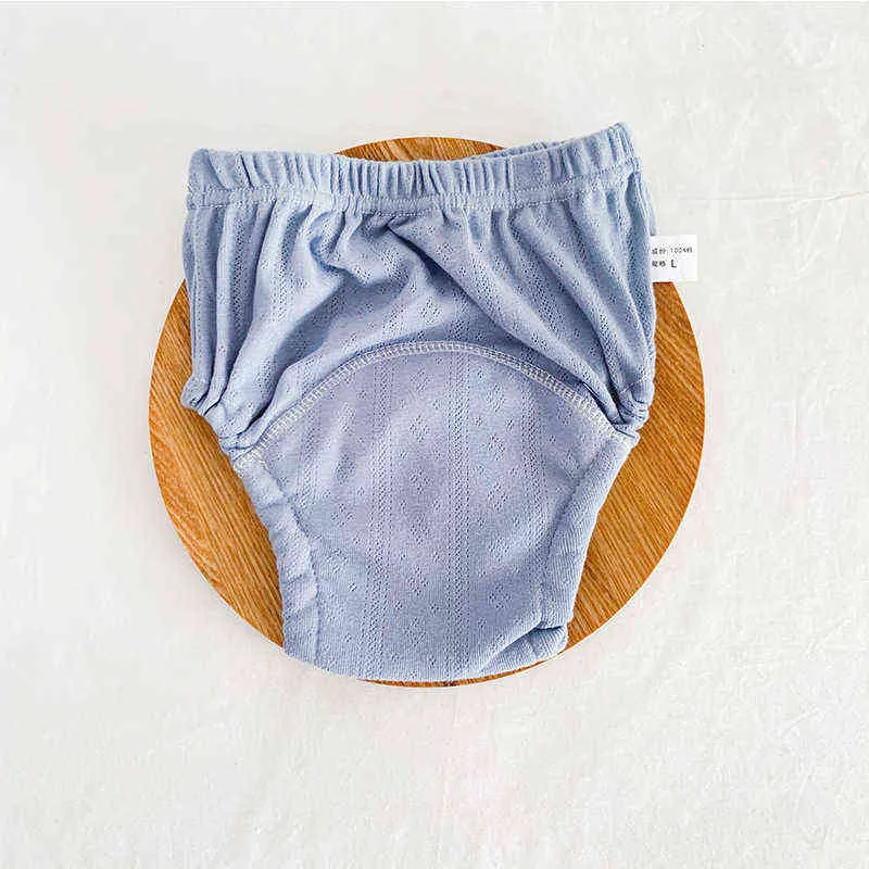 / bébé formation pantalon étanche lavable coton imperméable bébé enfant en bas âge couches évider respirant 6 couches entrejambe 211028