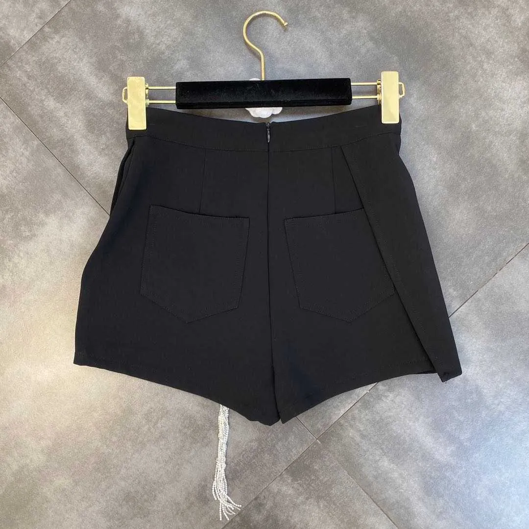 DEAT femmes tressé diamant gland Shorts arrivées taille haute tempérament mode printemps été 11D1770 210709