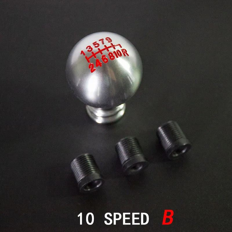 car 10-speed 7-star Universal Aluminum Alloy Gear Shift Knob Gearshift Shifter Stick Lever Headball acrylic shift knob of GM