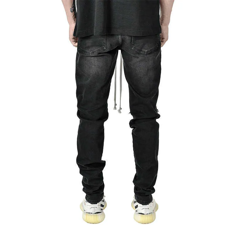 Mężczyzna Lato Casual Długie Pant Streetwear 2021 Wiosna Moda Kratę Drukowane Ołówek Spodnie dla Męskie Vintage Mid Walii Przycisk Spodnie X0621